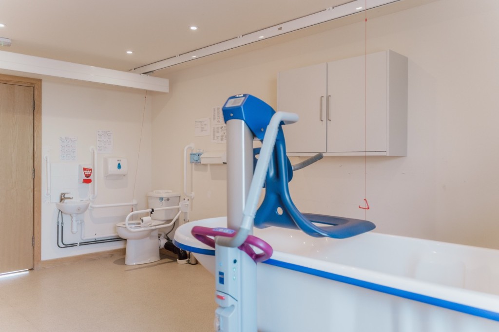 Therapy bathing room facilities