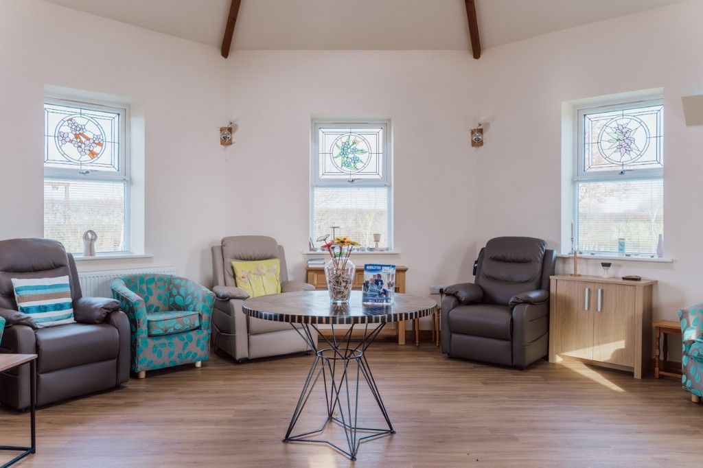 Garden room set up for small group meetings