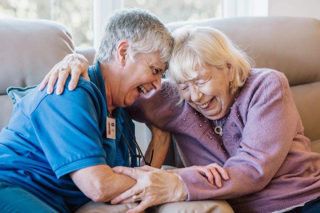 People receiving care in the Dove Cottage day hospice